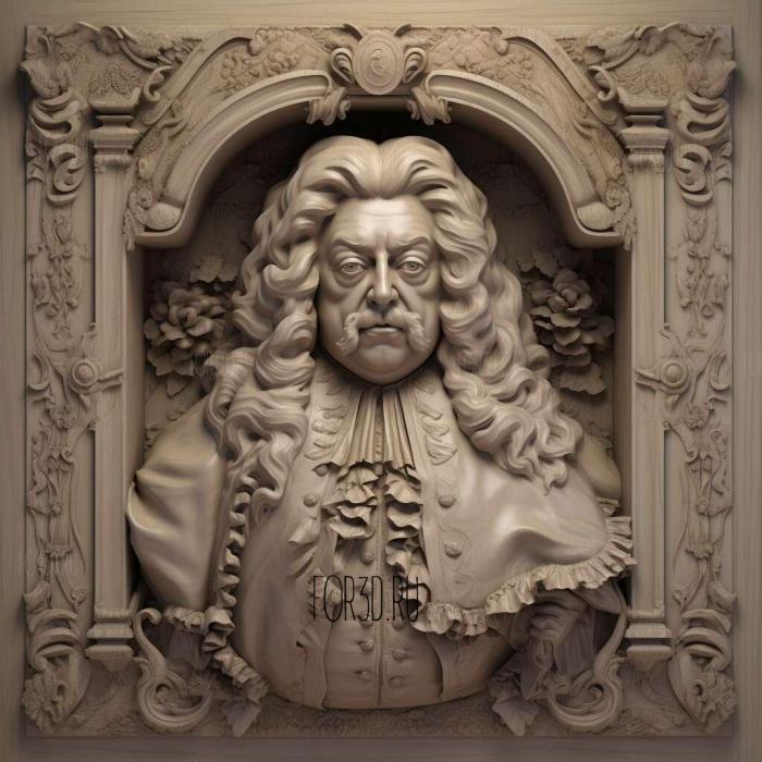 George Handel 3 stl model for CNC